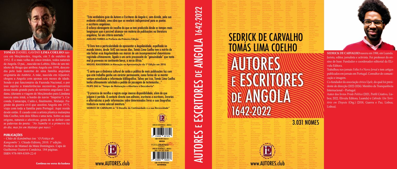 Angola regista 3031 autores com livros publicados entre 1642 e 2022