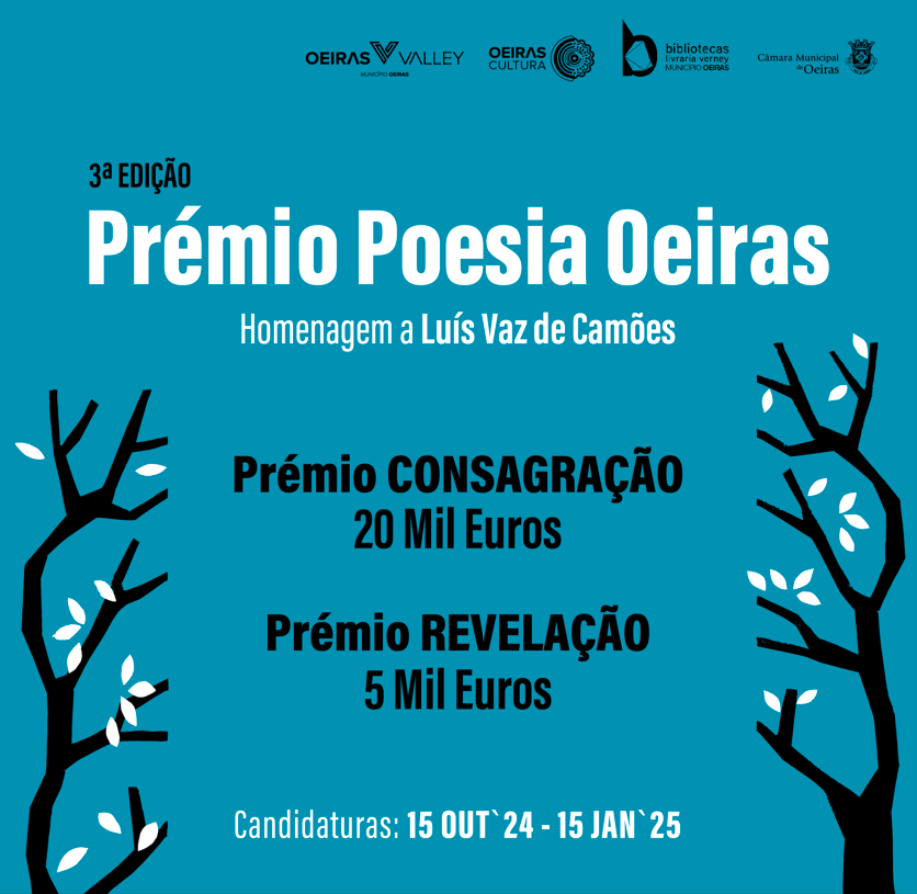 Município de Oeiras abre inscrições para a 3ª edição do Prémio de Poesia