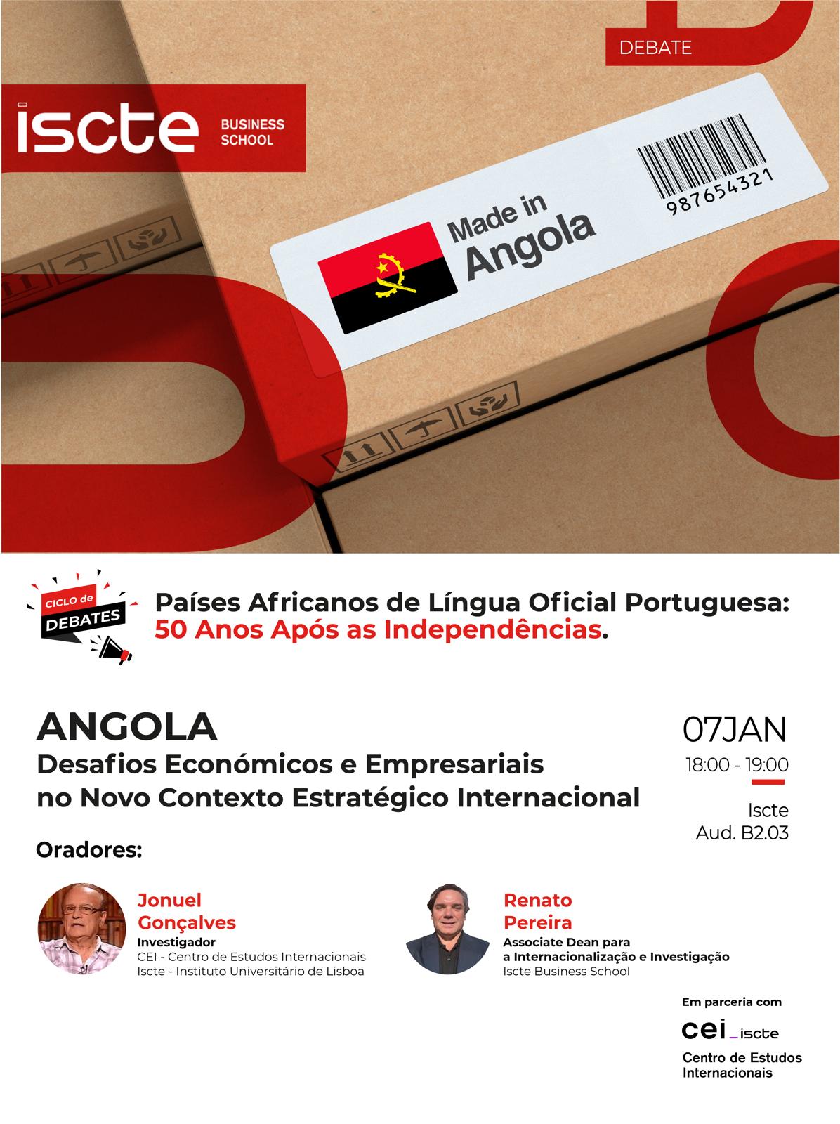 Angola em debate no ISCTE: desafios económicos e empresariais no novo contexto internacional