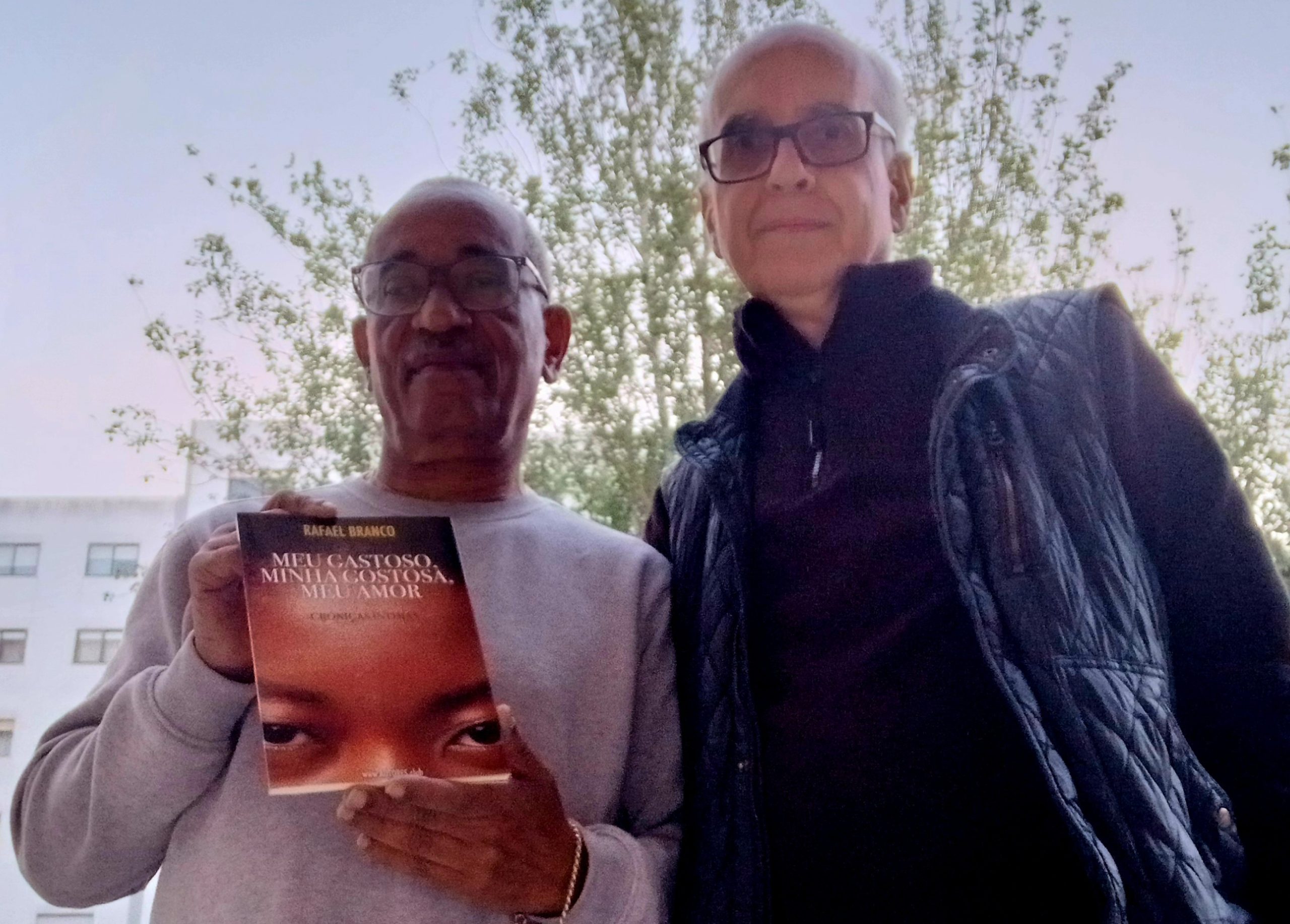 Rafael Branco reuniu-se com o editor antes de apresentar novo livro