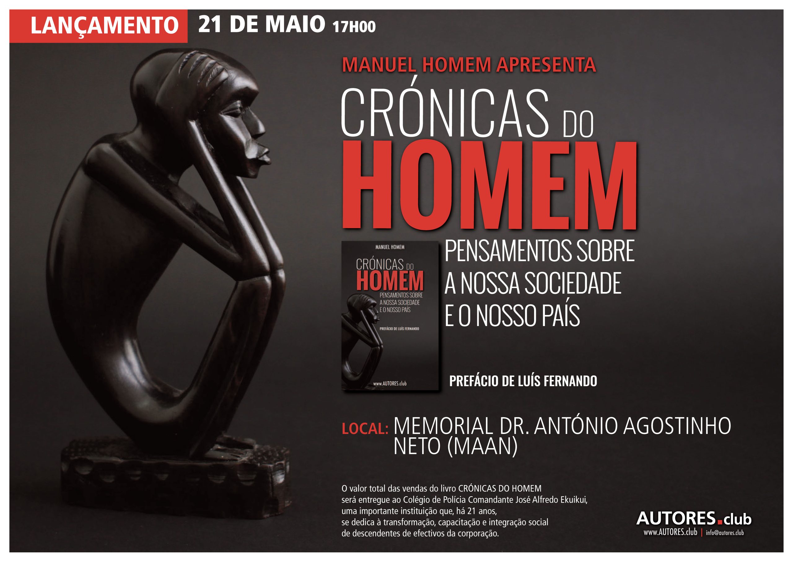 Lançamento de “Crónicas do Homem” no MAAN