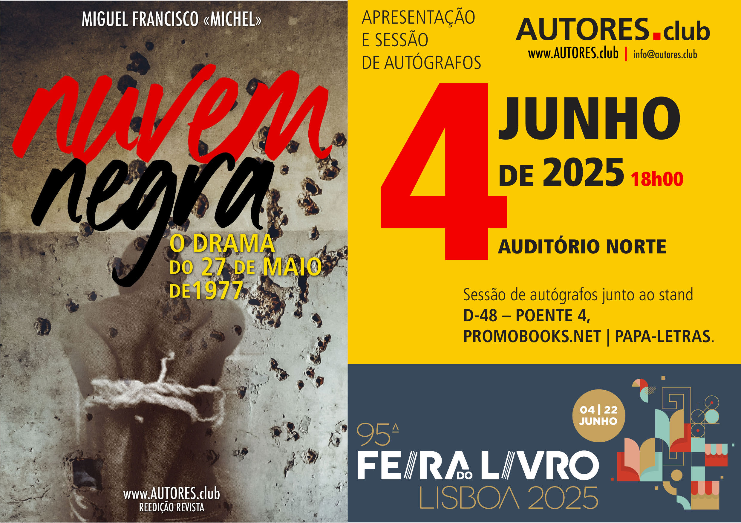 Feira do Livro de Lisboa revela testemunho de um sobrevivente