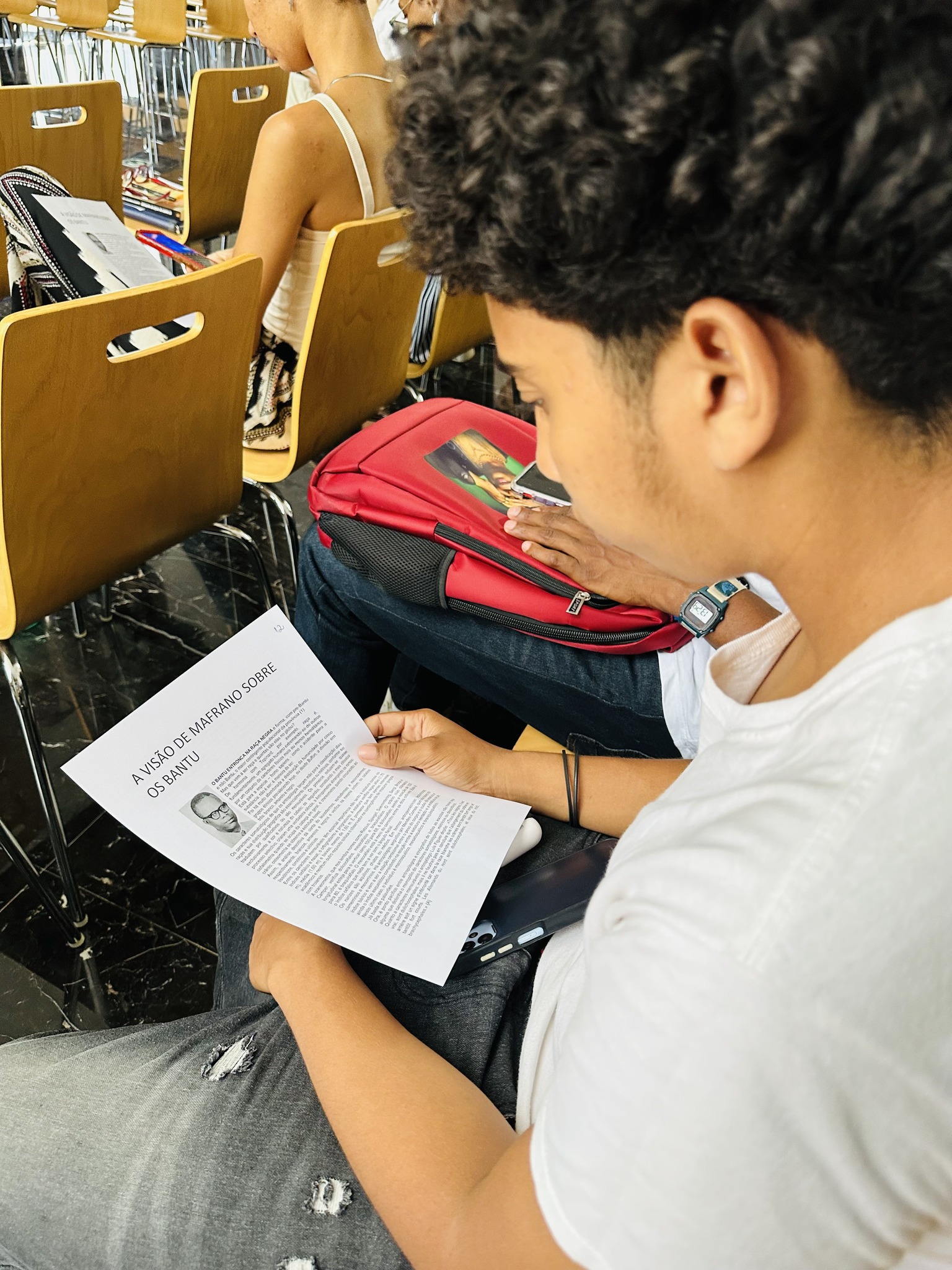 Mafrano encantou alunos da universidade de Cabo-Verde, na Praia
