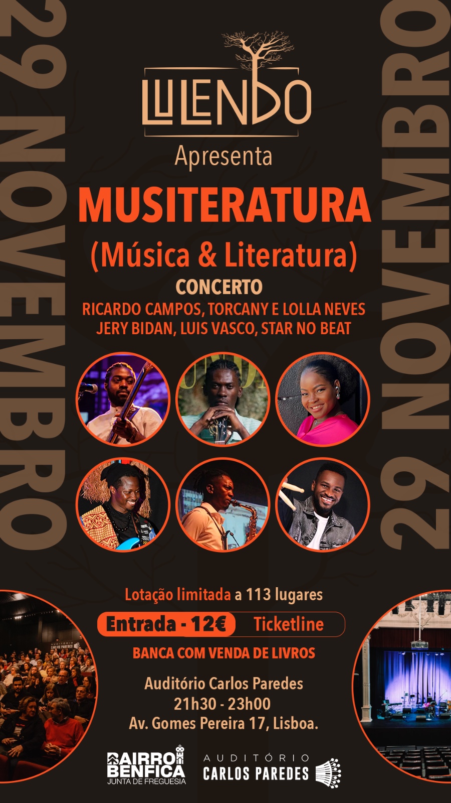 Lulendo promove evento “Musiteratura” em apoio à AME e ao banco alimentar