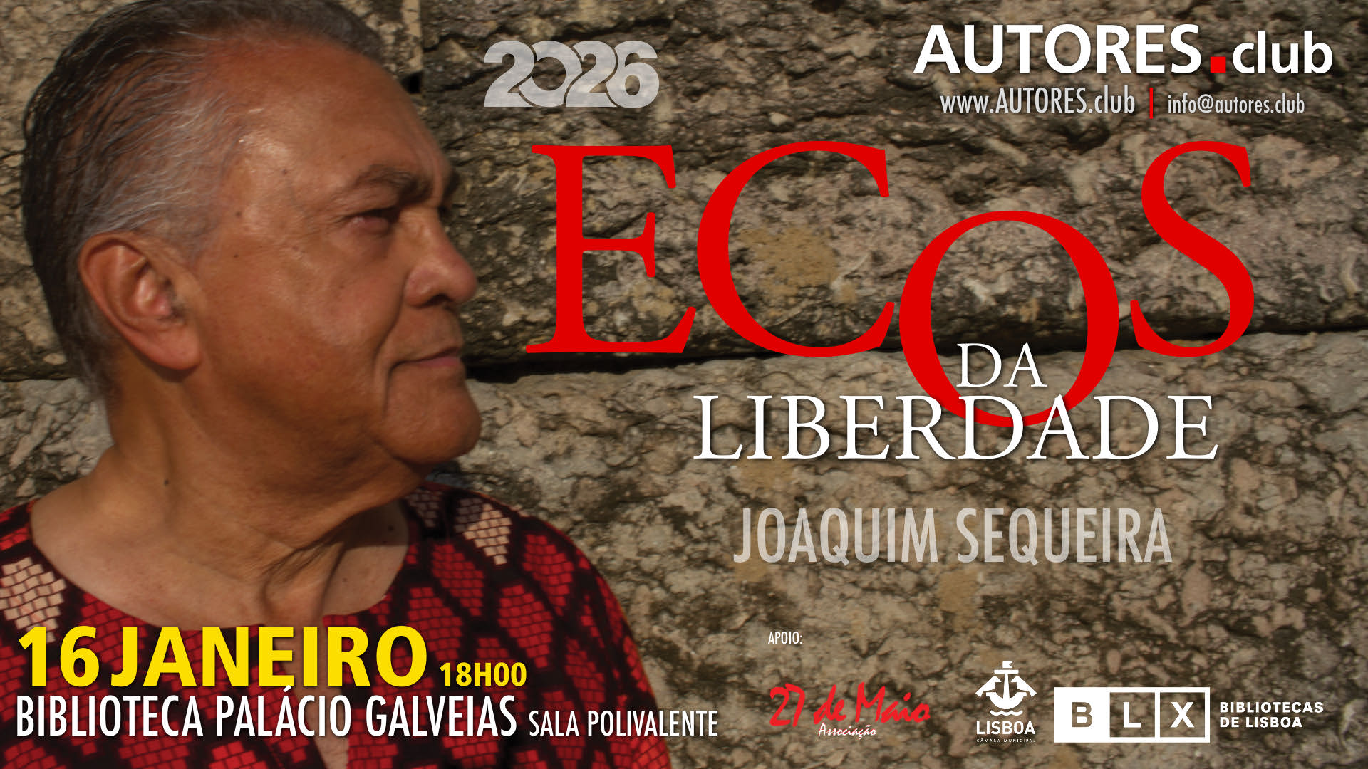 Escrever para não desaparecer: “Ecos da Liberdade” apresentado em Lisboa