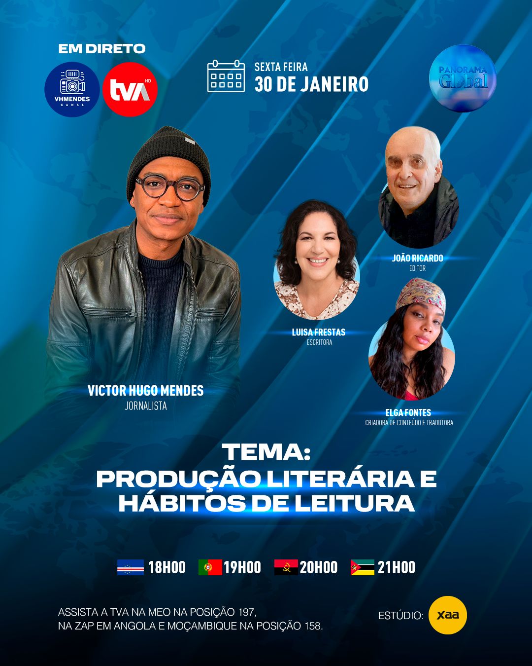 Do livro ao leitor: debate na TVA questiona produção editorial e circulação na CPLP