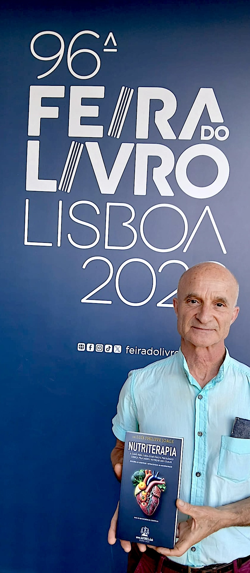 Luís Phillipe Jorge agarrou o público da Feira do Livro de Lisboa com uma conversa urgente sobre alimentação, imunidade e saúde
